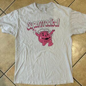 Superrradical Kool Aid Man White Short Sleeve T shirt Size L